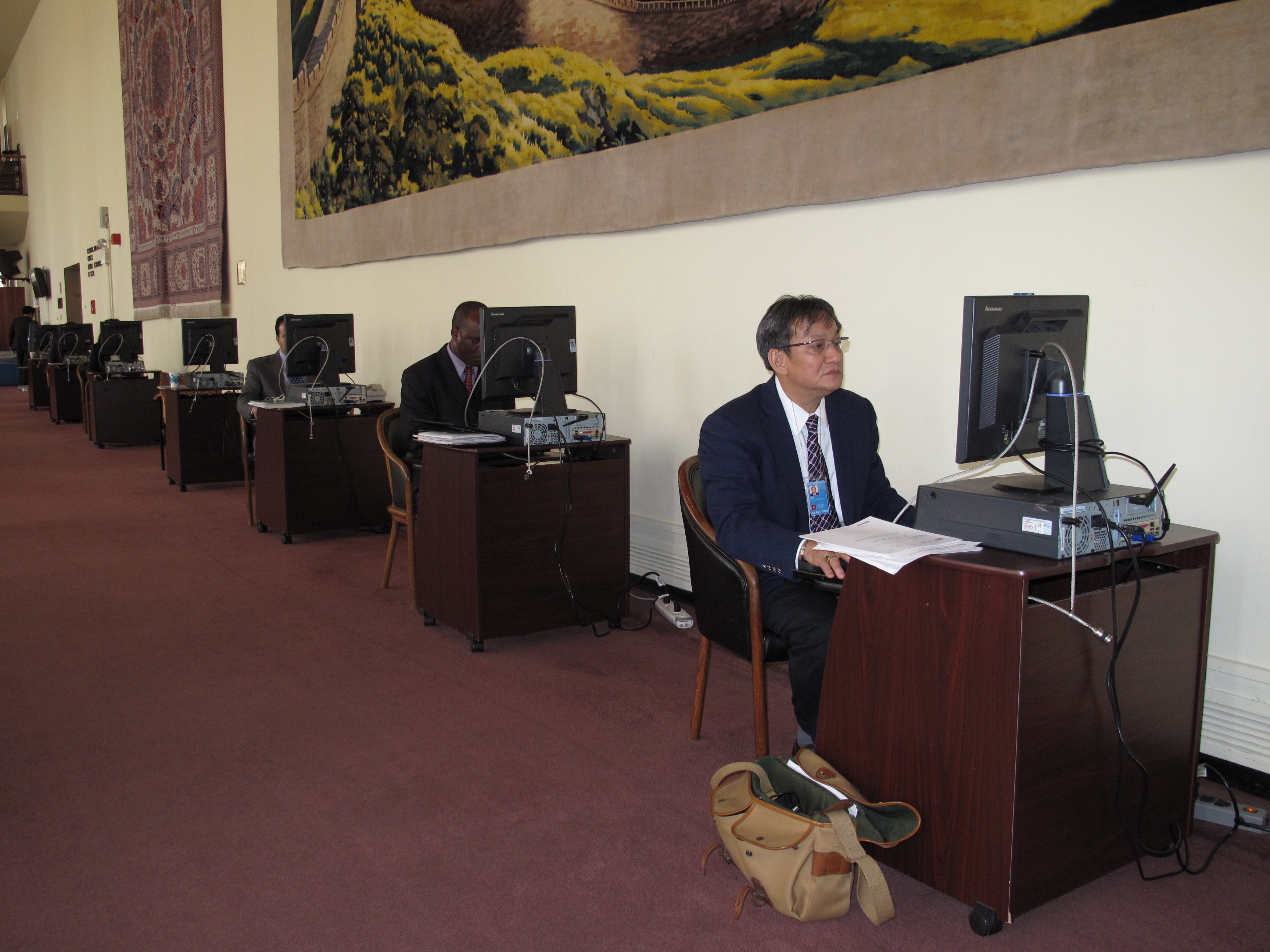 Blogging after UN Session.