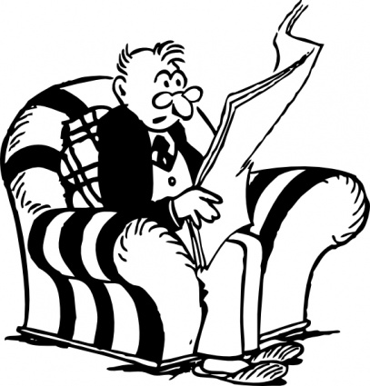 man-reading-newspaper-clip-art